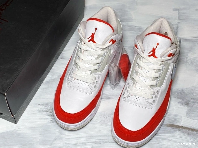 Tinker CJ0939-100 Red Jordan 3 Air Retro University White 0925
